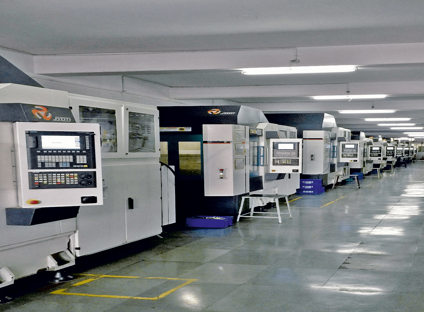 Produktionsmaschinen bei unserem indischen Produktionspartner Shiv Om Brass Industries