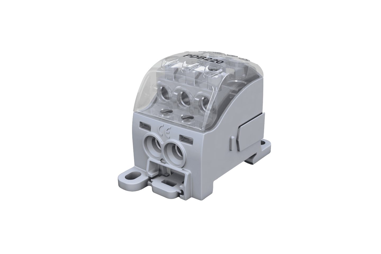 Verteilerblock PDB 220 mit transparentem Deckel