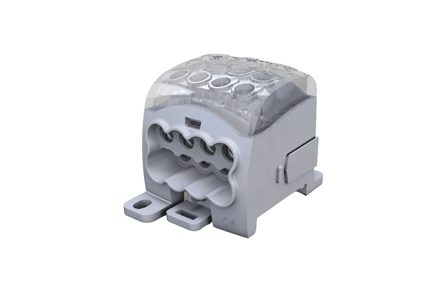 Verteilerblock PDB 270 mit transparentem Deckel