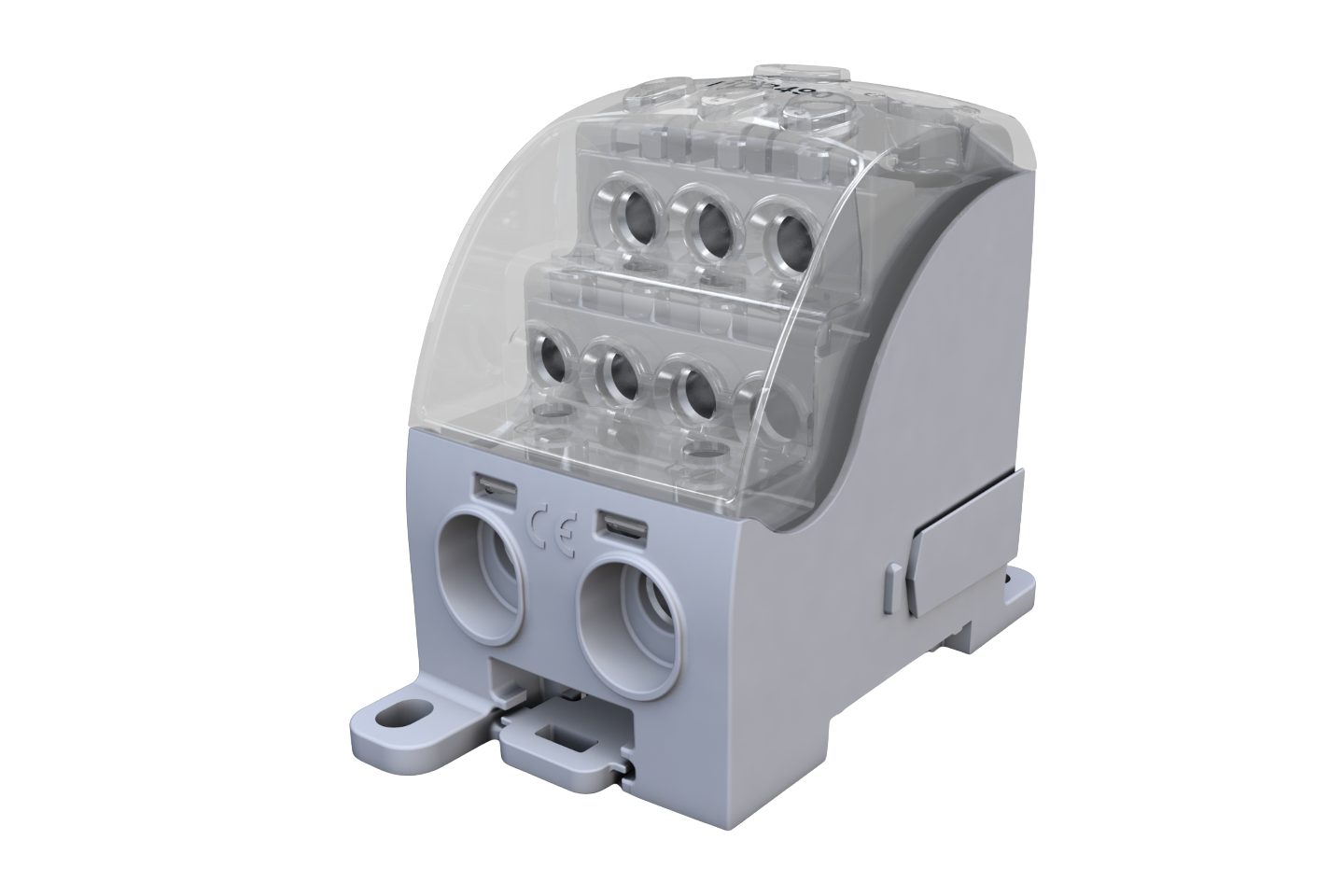 Verteilerblock PDB 490 mit transparentem Deckel
