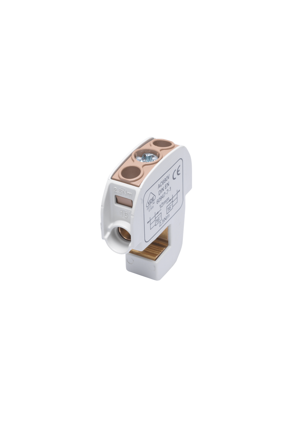 Conductor connection terminal SSAK 16 brown