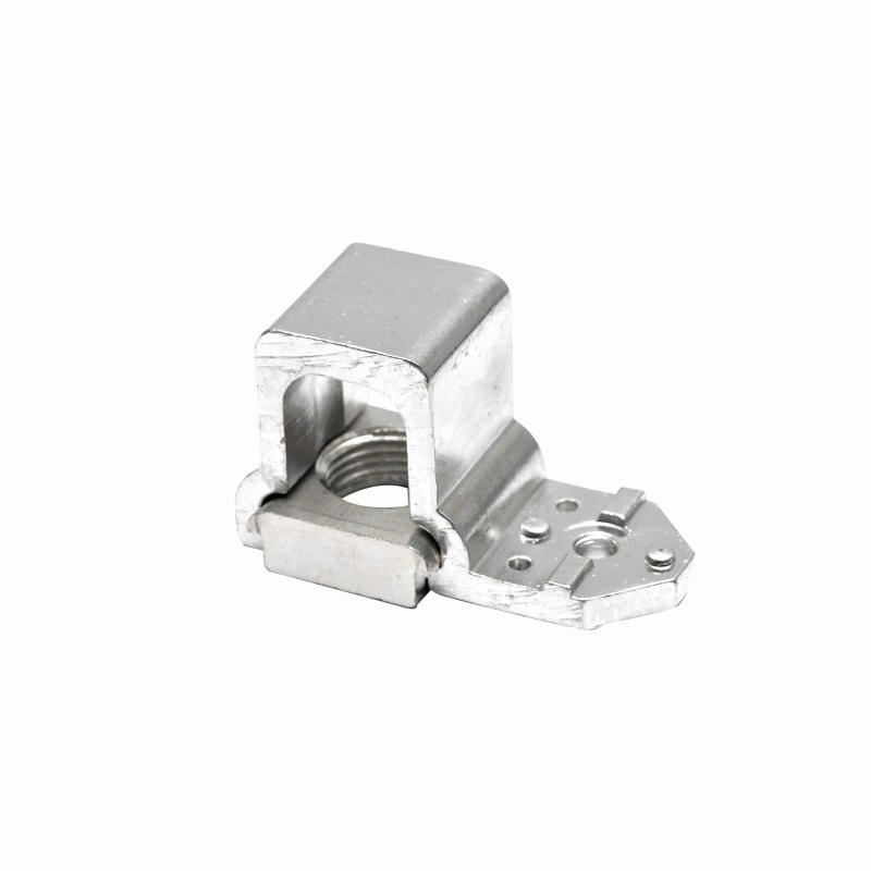 All-round view of a special part from the aluminium terminal block range