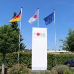 Firmenschild HORA eTec am Standort in Bünde