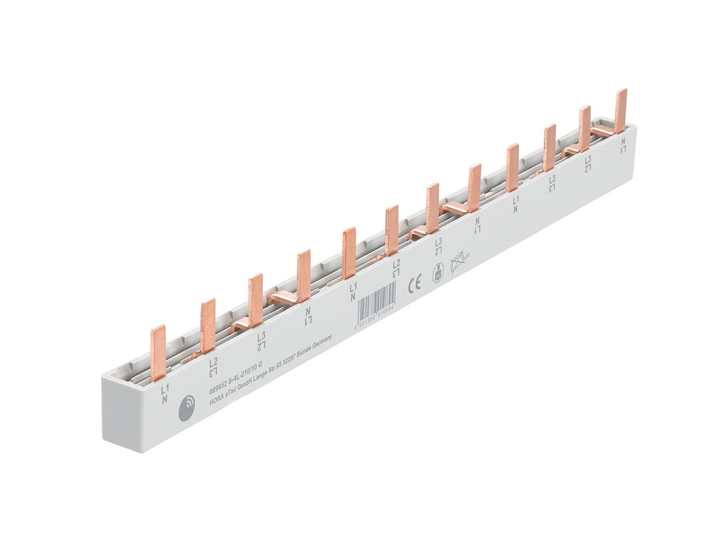 SlimRail busbar pin type 4-pole