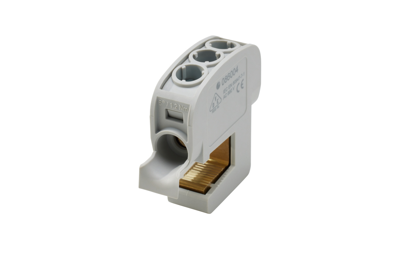 Conductor connection terminal grey