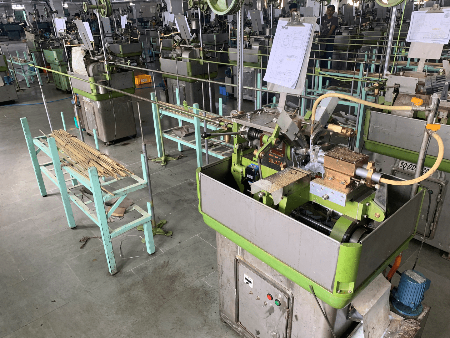 Produktionsmaschine bei unserem indischen Produktionspartner Shiv om brass industries